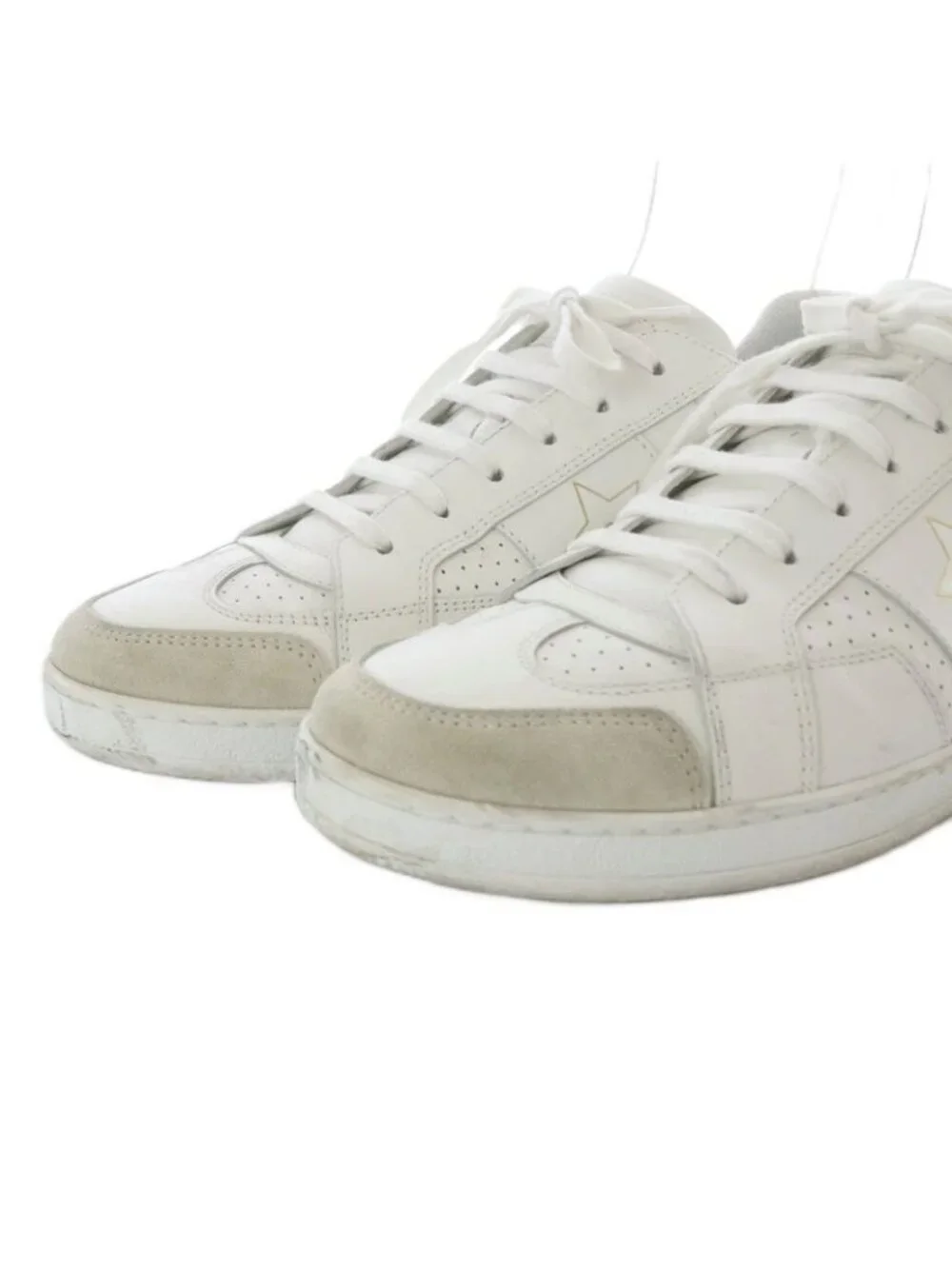 Dior Star Sneakers Low Cut Leather 38 White - Picture 5 of 9